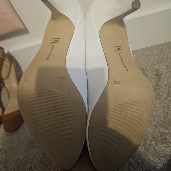 INC International Concepts White Heels - Picture 6 of 6